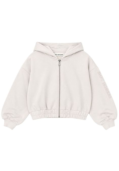 Felpa bambina beige in cotone ROY ROGER'S | RF168/DEBBEIGE